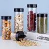 130ml-600ml Spice Jars with Butterfly Lids Labels Plastic Clear Seasoning Bottle for Herbs Powders Salt Pepper BBQ Condiment Box 2