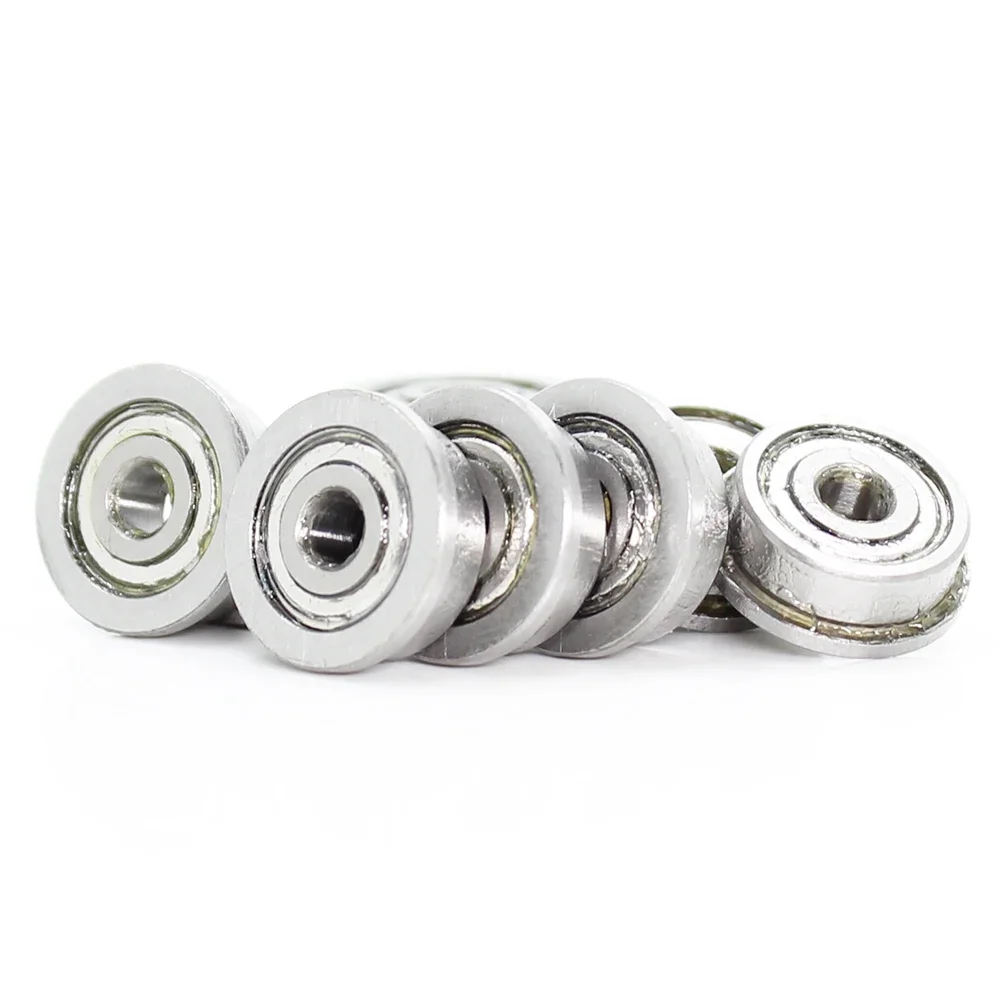 F623ZZ Flange Bearing 3x10x4 mm ABEC-1 ( 10 PCS ) Flanged F623 Z ZZ Ball Bearings