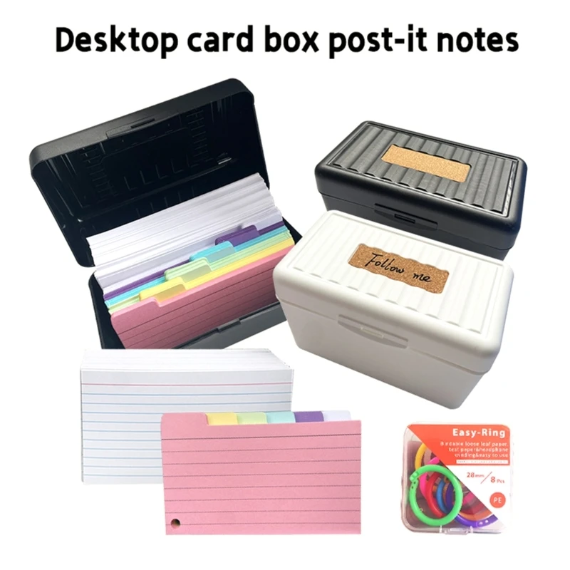 

150/200 Sheets Tabbed Index Card Colorful 3x5Inch Flashcards Divider Card Ruled Notecard with Tab for Taking To Do List