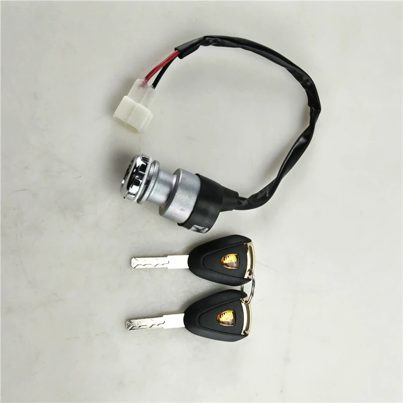 For EV and gas golf cart start power lock Universal electric four-wheeler key ignition switch 2 line 0.97in 4