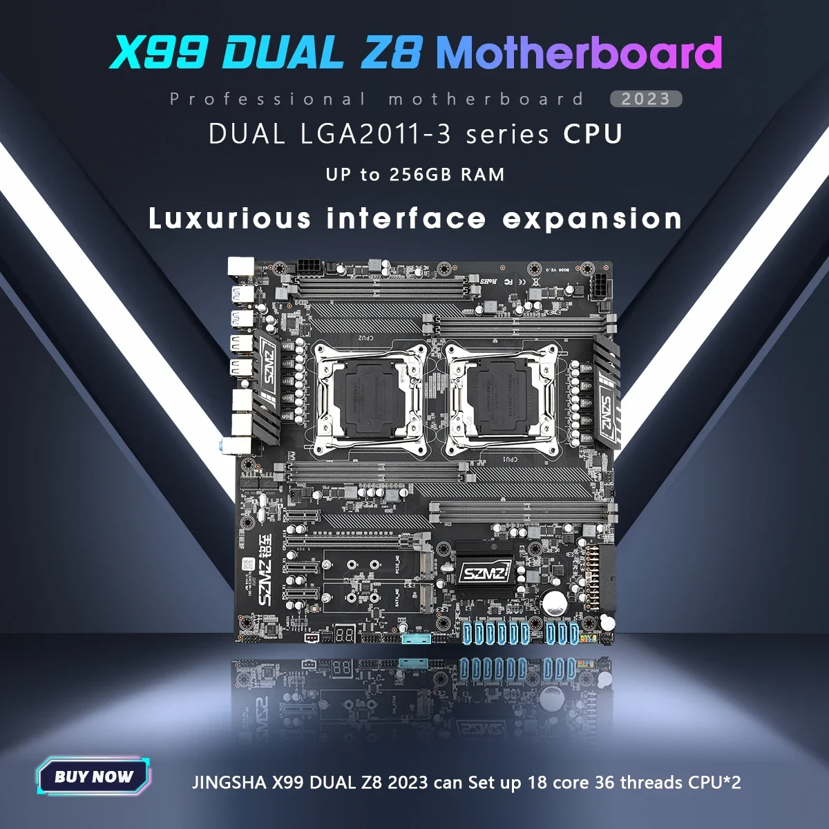 Материнская плата X99 Dual Z8 CPU Socket LGA 2011-3, материнская плата 10 SATA Port для процессора Chia kit xeon x99 placa x99 V3/V4