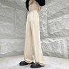 Solid Color Suit Pants Men Fashion Society Mens Dress Pants Korean Loose Straight Flared Pants Mens Office Formal Trousers M-2XL 4