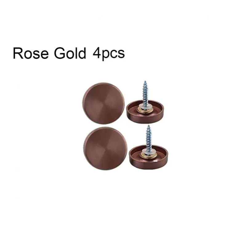 4pcs 16mm Diameter Stainless Steel Screw Cove Cover Nails Fasteners for Advertising Board Tea Tables Wardrobes Glass Furnitures