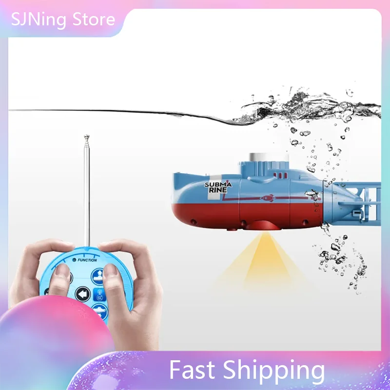 Mini RC Submarine High Speed Waterproof Simulation Floating Model Electric Remote Control Boat Gifts Toys for boys