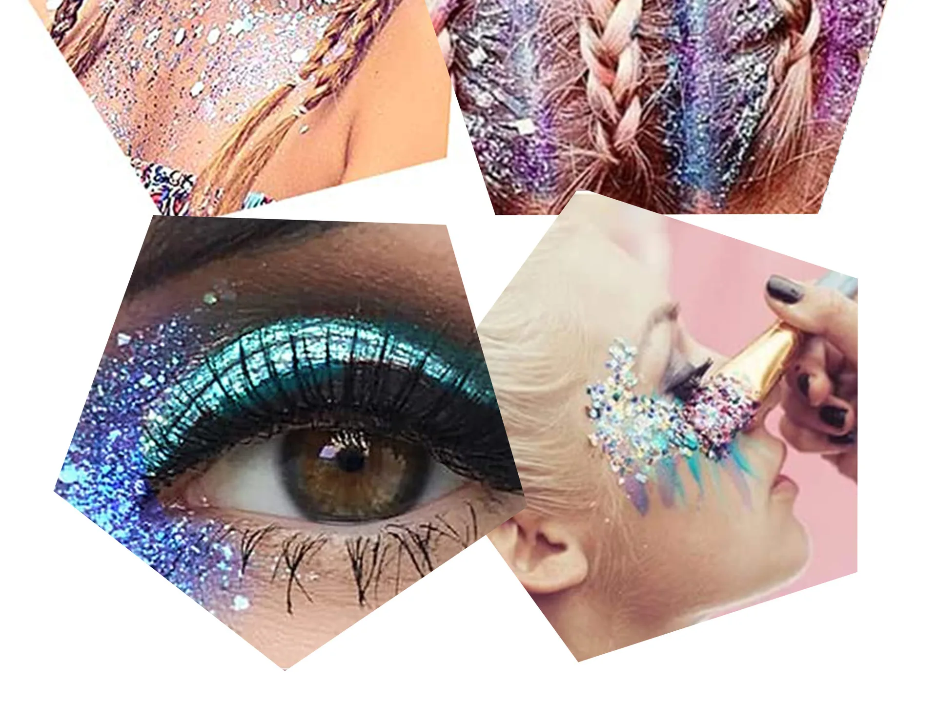 Description Picture 6 of itemWith Smear Spoon Multifunctional Eye Glitter Nail Hair Body Face Glitter Gel Art Flash Loose Sequins Cream Festival Glitter Deco