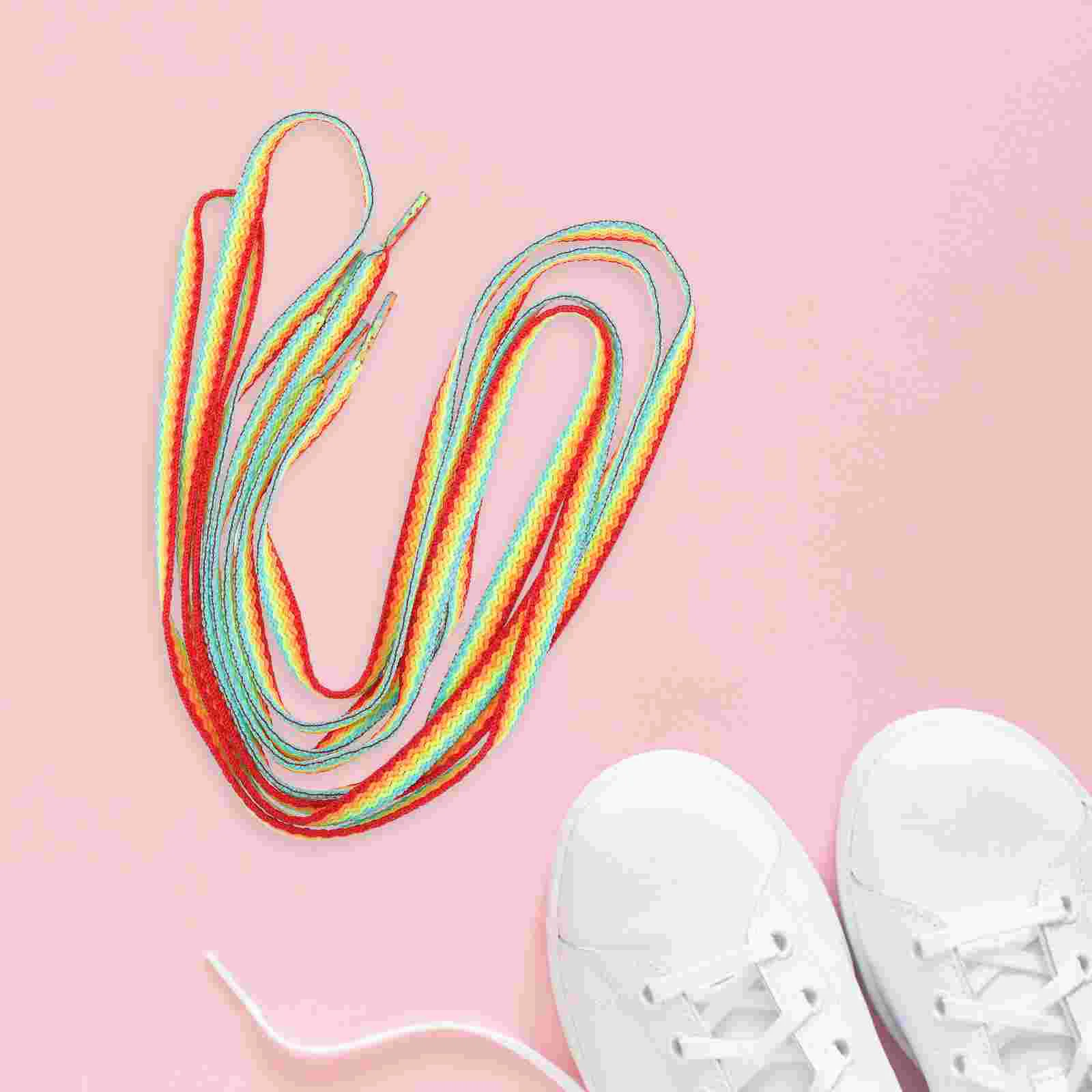

1 Pair Shoe Laces Colorful Shoelace Sneakers Rainbow Shoelaces Shoe Straps