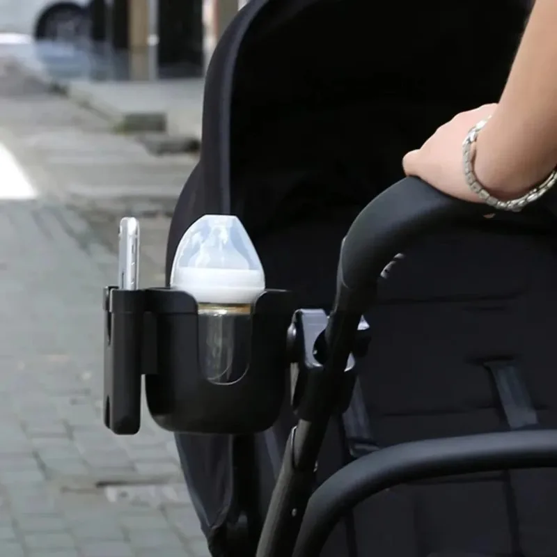 Universal Stroller Accessory: Anti-Slip Cup & Phone Holder