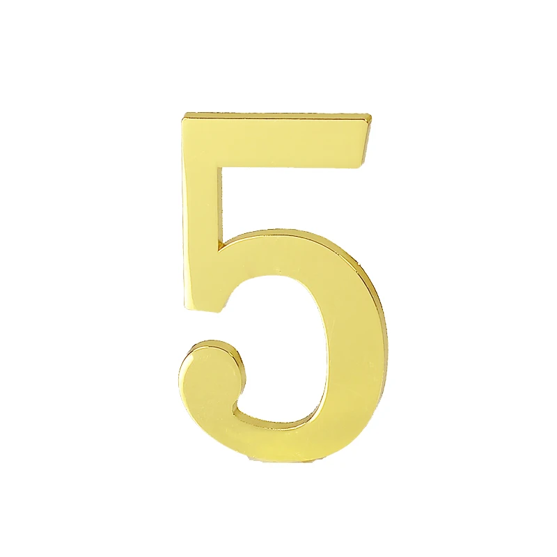 1 Stück Metall tür nummer mit Träger kleber 10*6cm Hausnummer Wohnungstür Nummer für Outdoor Hotel Home Briefkasten Etikett 0-9 – Detail 22