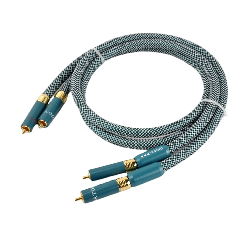 

Пара аудиофилов ортофон 8NX RCA кабель посеребренный медный HiFi аудио сигнальный кабель с сеткой