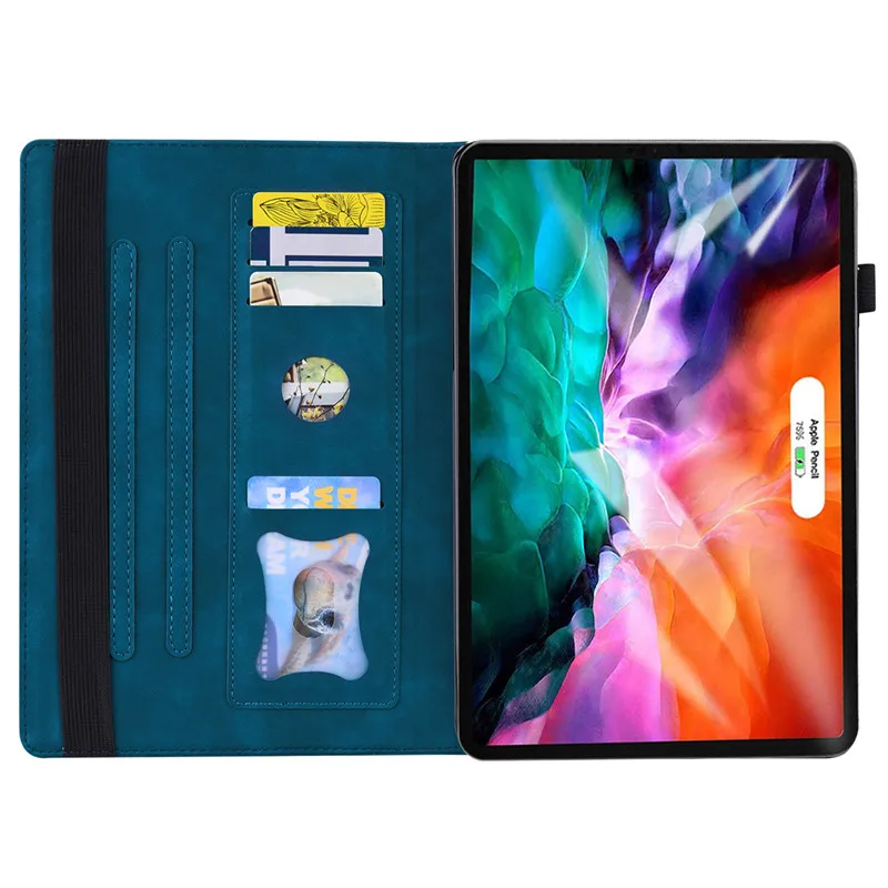 Couro Flip Capa Carteira para Ipad Pro 12.9 6ª Geração Tablet Case Moda 2023 12 pu - Imagem 6