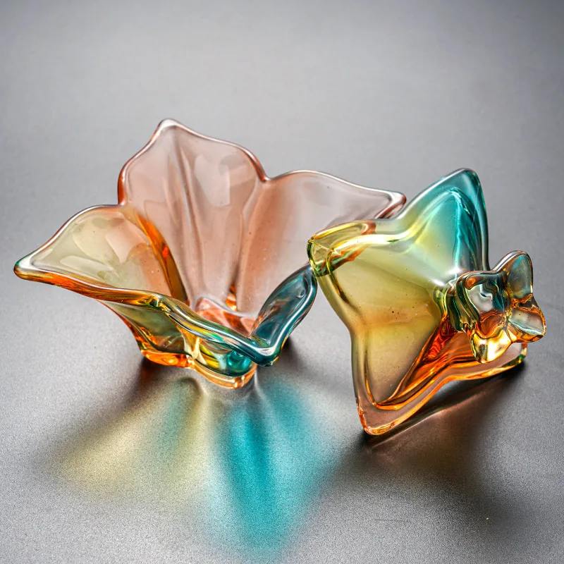 1PC Colorful Crystal Glass Acrylic Nail Cup for Liquid Powder Dappen Dish Lid Bowl Cups Holder Equipment Nail Accessories Tools 5