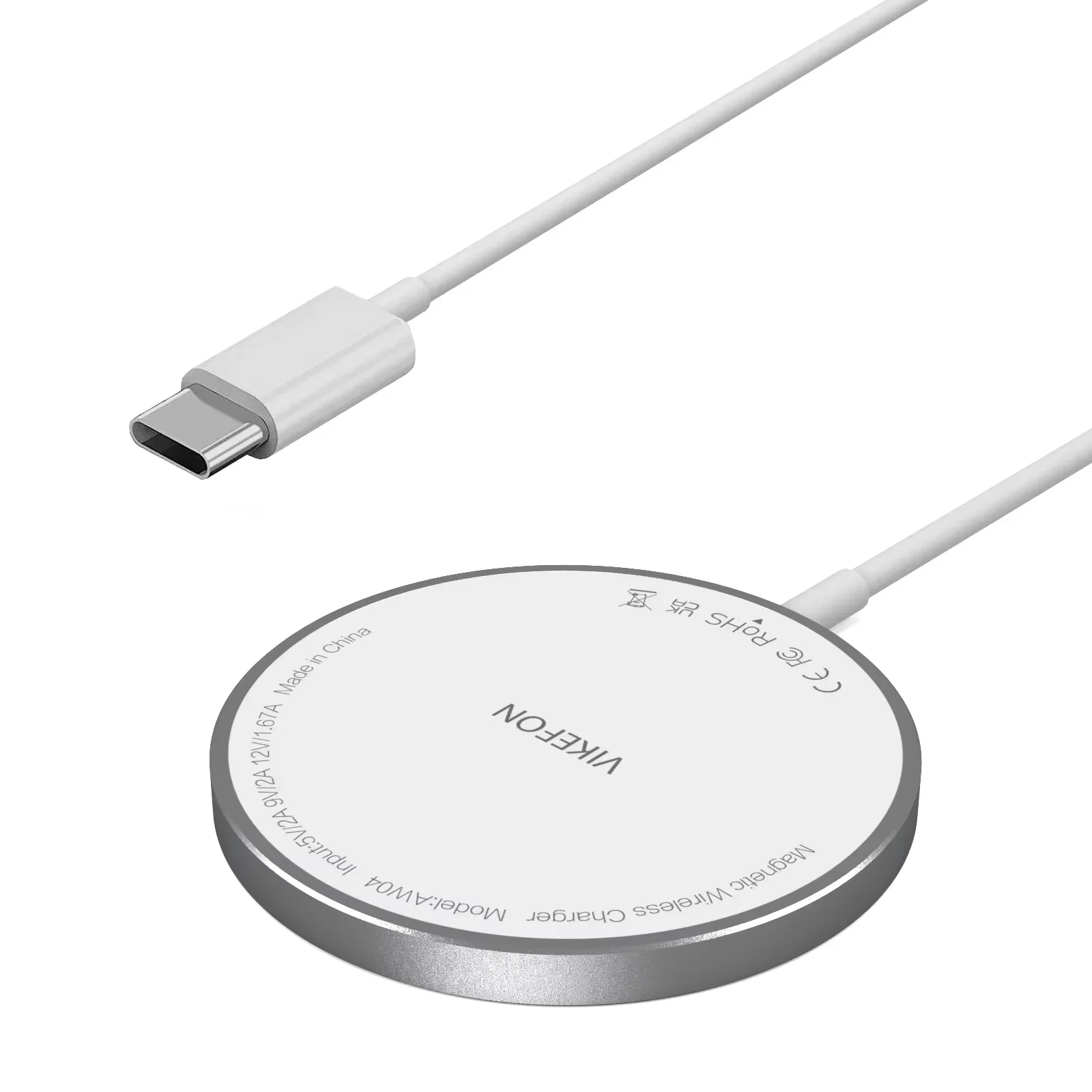 ตัวเลือกสินค้า แท่นชาร์จไร้สาย USB-C 2 พอร์ต ชาร์จเร็วสำหรับ iPhone 17/16/15 Pro Max