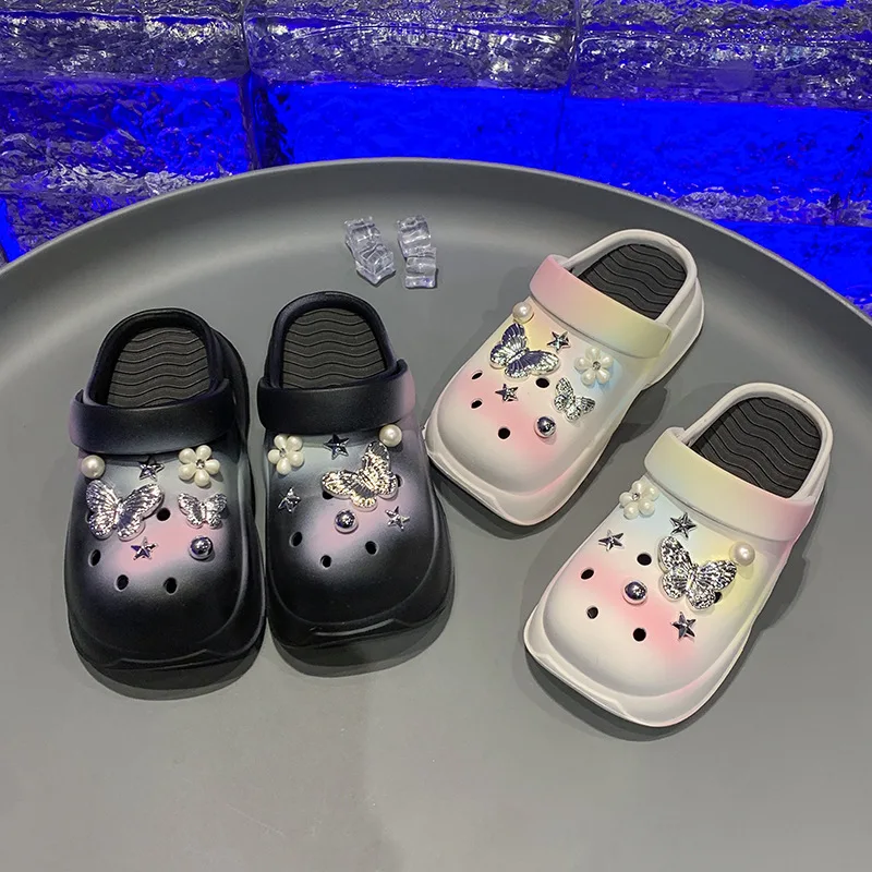 

Kids Slippers Girls Slippers Summer EVA Closed Toe Sandals Pearl Girls Sandals Rivet Beach Slippers Girls Sandals Shoes Kids