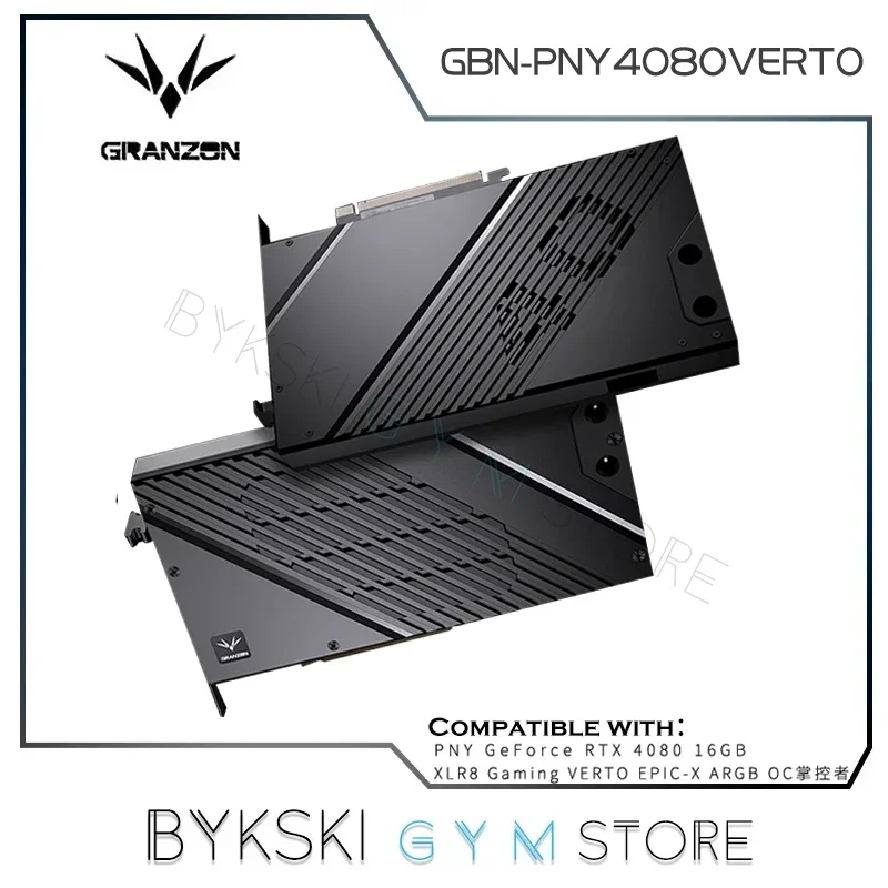 Granzon Bykski Gpu Water Block Per Pny Geforce Rtx 4080 16Gb Xlr8 Gaming Verto Epic-X Argb Oc Card Cooler,Gbn-Pny4080Verto