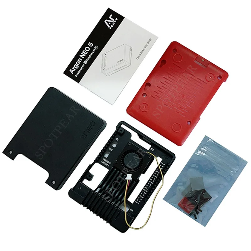 Custodia Protettiva Per Dissipatore Di Calore Con Custodia In Alluminio Raspberry Pi5 Argon Neo 5 Per Pi 5