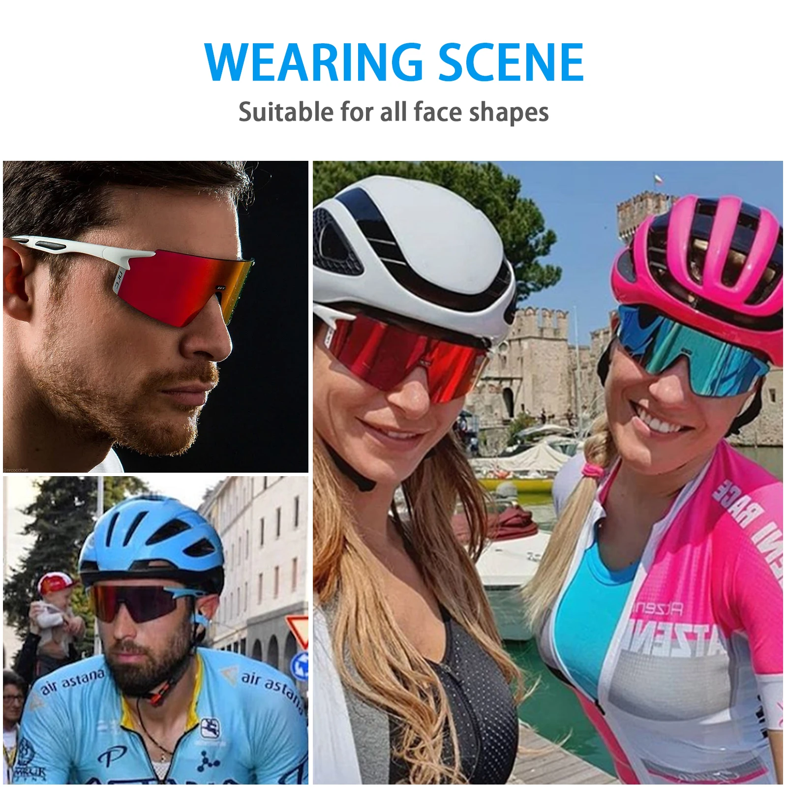 NRC Gafas de ciclismo TR90 hombre y mujer, lentes deportivas para bicicleta de montaña, pesca, senderismo, 3 UV400| | - AliExpress