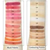48 Colour Paper Palette Blush Concealer Highlighter Contour Eyeshadow 4-in-1 Set with Makeup Brushes Professional Makeup Set 5