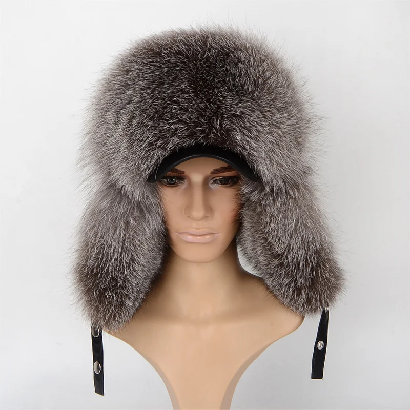 chapeau-d'aviateur-ushanka-russe-en-cuir-veritable-pour-hommes-avec-vraie-fourrure-de-renard-et-rabats-d'oreille-coupe-vent-pour-l'hiver