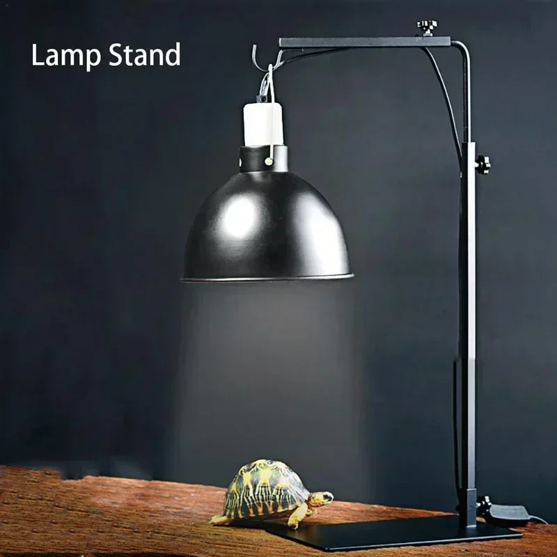Amphibian Reptile Lampshade Lamp Holder Adjustable Extendable Metal Floor Lamp Holder Portable for Lizards Turtles