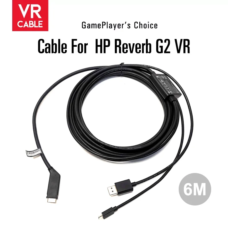 New Replacement VR Cable for HP Reverb G2 VR Headset Cord PC Connector new-replacement-vr-cable-for-hp-reverb-g2-vr-headset-cord-pc-connector