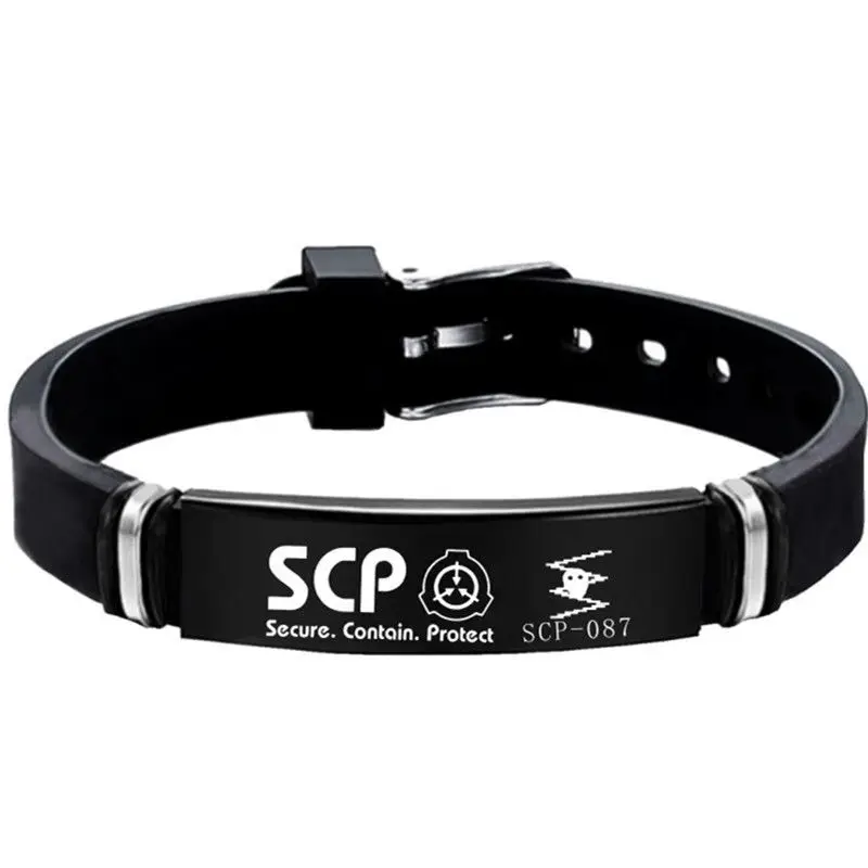 Scp Foundation Titanium Steel Fashion Boys Girls Bracelets Mobile Task Forces Anime Trend Bracelets Day Gifts Bracelets Aliexpress
