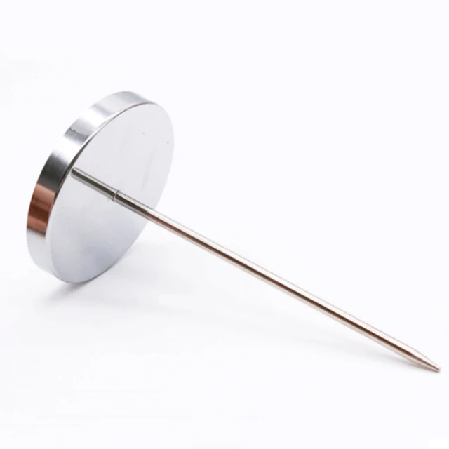 Soporte Para Recibos - Pack De 3 - Metal Plateado - Base Redonda