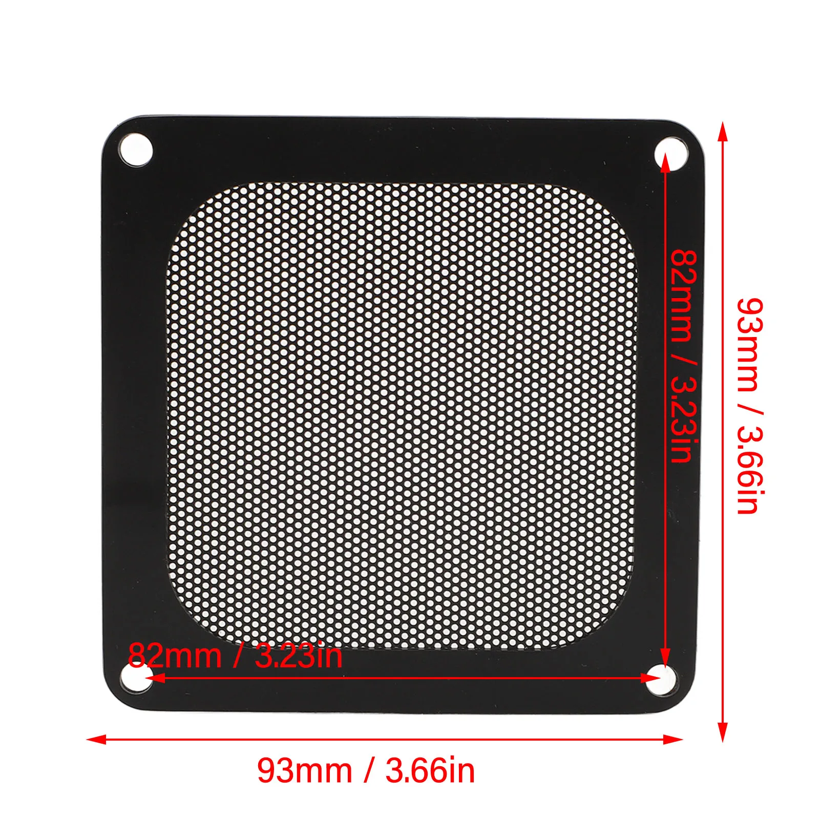 Computer Fan Filter Grills Easy To Install PC Cooler Filter Ventilated PVC 3.66in Ultra Fine Holes for Electronic Product 6
