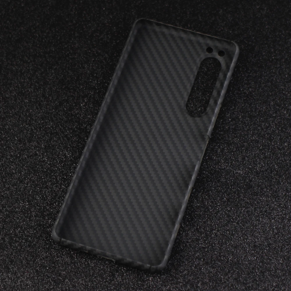 Dropshipping Real Aramid Fiber Phone For Sony Xperia 5 Iii Ultra-thin Anti-fall For Xperia 5 Iii 5G Carbon Fiber CASE Cover