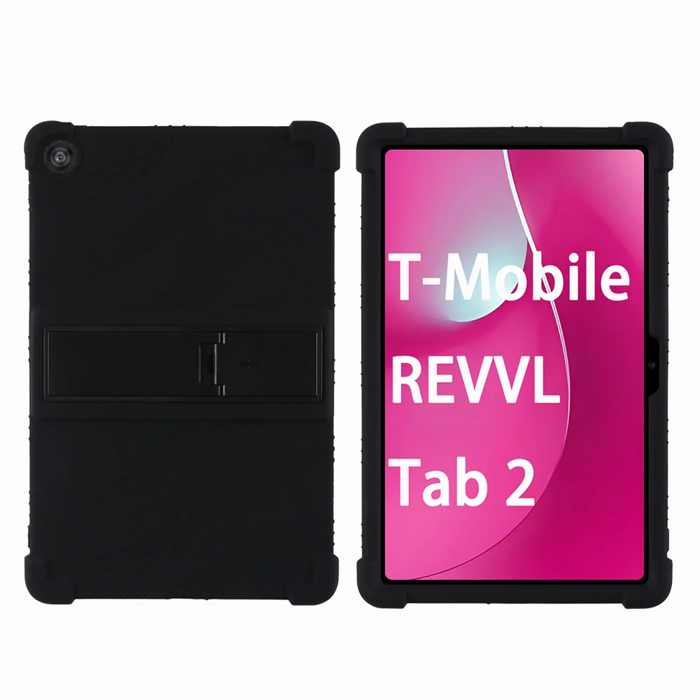 10.1-Inch Tablet Protection Case with Adjustable Stand and Soft Silicone Cover