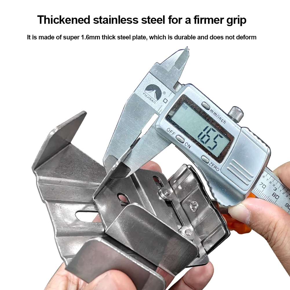 1/2/4pcs Right Angle Clamp Stainless Steel Quick Positioning Clamp 90° Fixing Clips Photo Frame Clip for Wood Panel Splicing