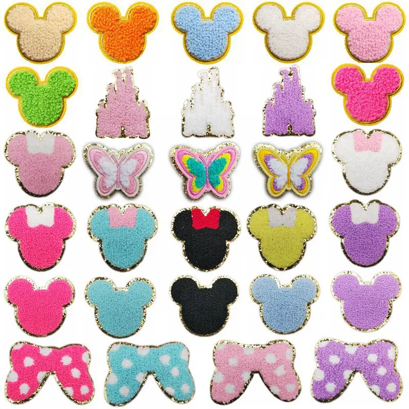 

Mickey Minnie Mouse Embroidered Patches on Clothes Fusible Patch for Clothing DIY Disney Hoodies Jacket Cap Accessory Decor Gift