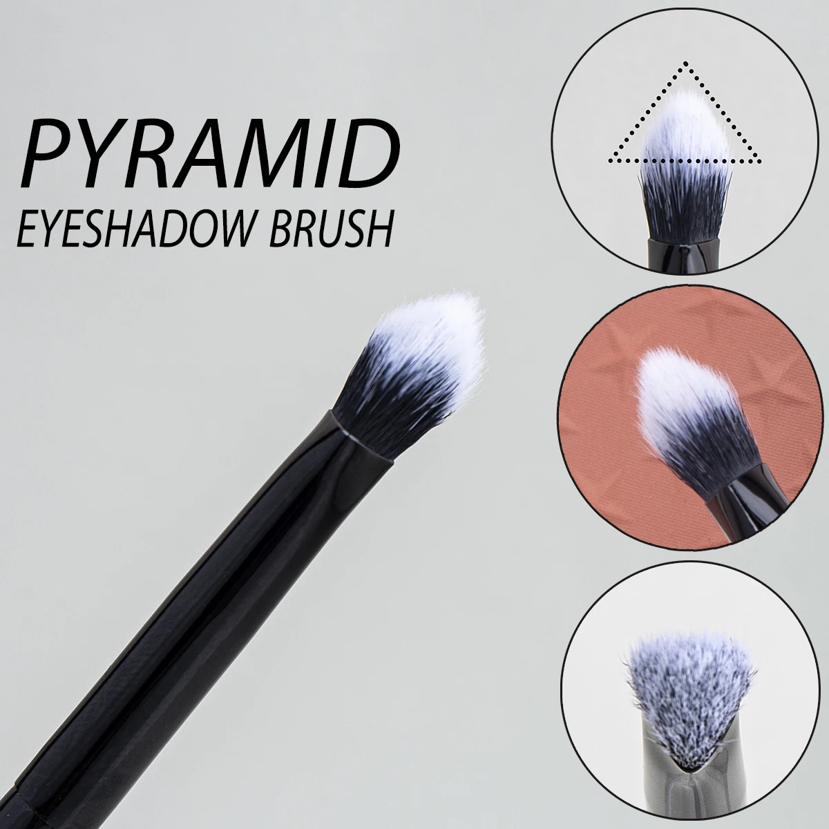 Small Iron Concealer Brush Angled Cream Foundation Concealer Makeup Brushes Oblique Angled Triangle Concealer Makeup Tools 5