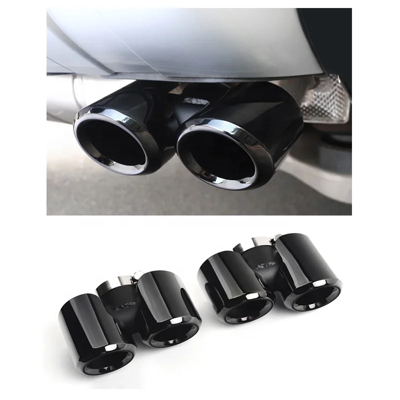 

New Defender 110/90 Four out the tail throat and exhaust pipes of black stainless steel For Land Rover 2020-2022