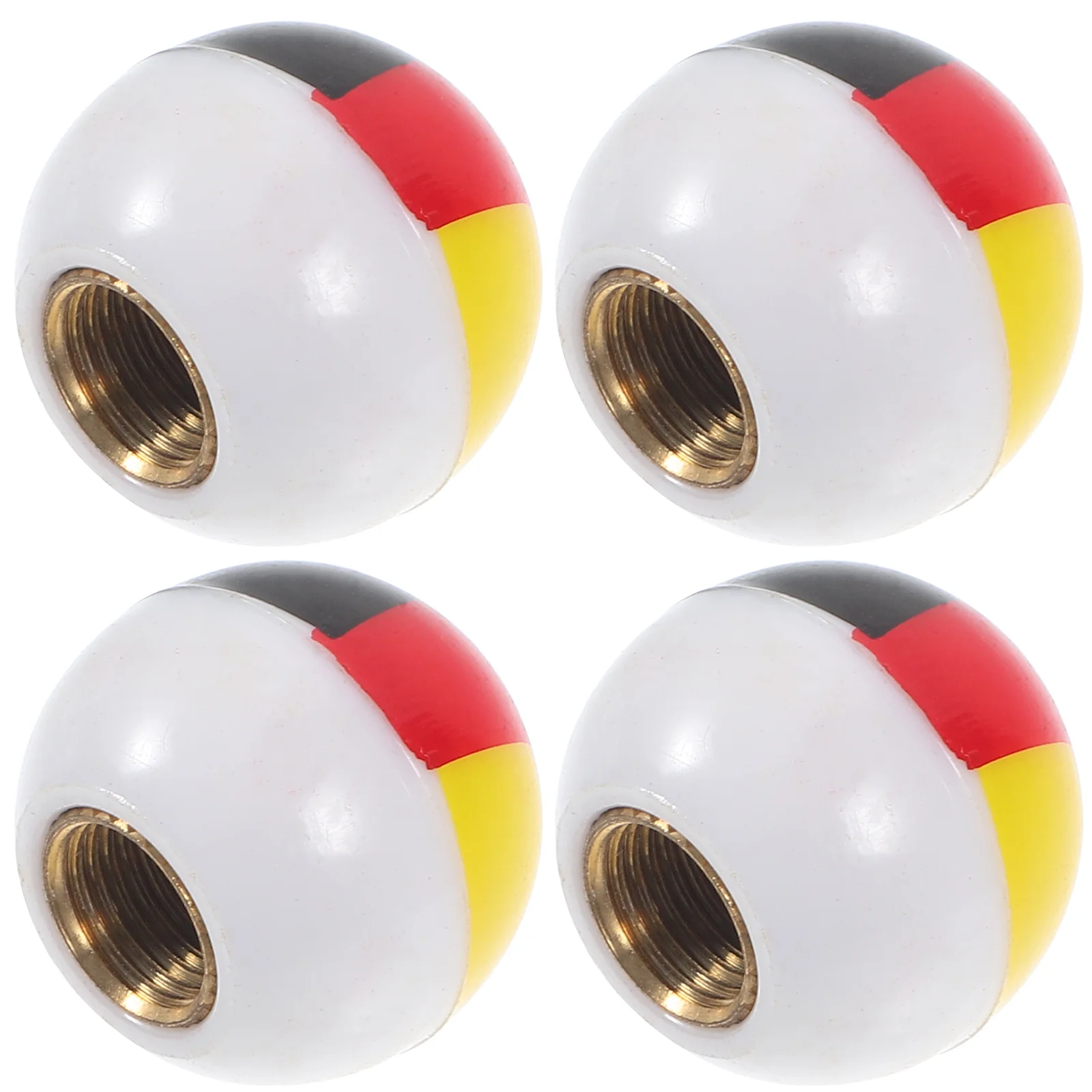 

4 Pcs Flag Valve Cap Bike Accessories Car Tire Caps Motorcycle Dust for Tyres Abs Auto