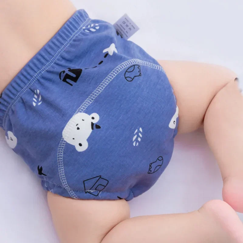 6 Layers of Waterproof and Reusable Cotton Baby Training Pants Baby Shorts Underwear Diapers