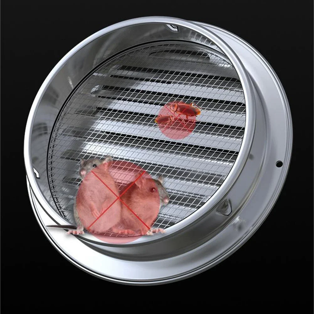 Wall Ceiling Air Vent Ducting Ventilation Exhaust Grille Cover Waterproof Outlet Heating Cooling Stainless Steel Vents Cap