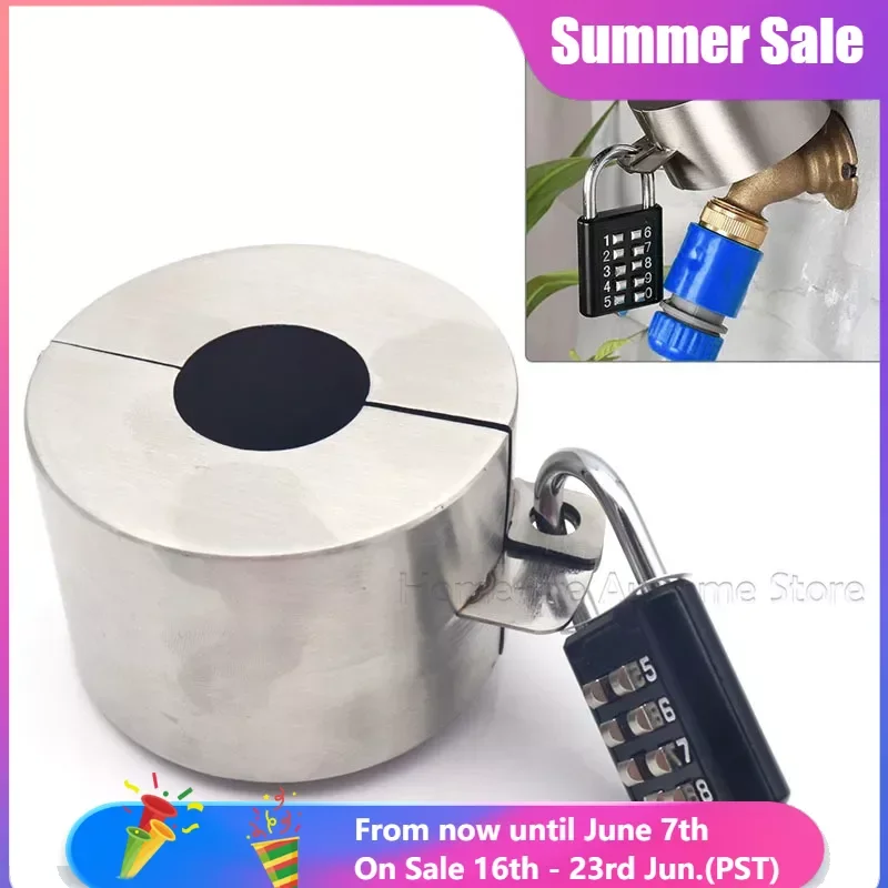 Bloqueio Anti-roubo para Cozinha Mangueira Tap Lock Tampa de Proteção contra Torneira de Água Jardim ao ar Livre Conjunto