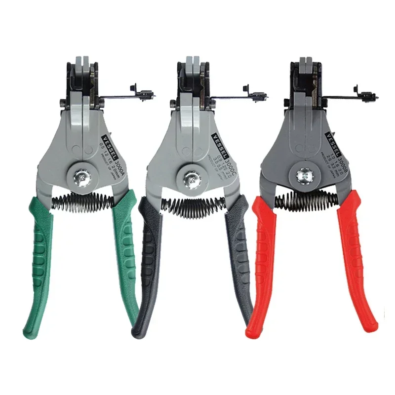 VESSEL Wire Stripper for Solid Wire and Stranded Wire Include a Stripper Gauge Decrustation Pliers 3000A 3000B 3000C Electro - t 5
