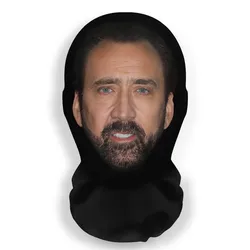 Realistic 3D Human Face Mask for Halloween and Cosplay - Full Face Party Prop Headwear (B)