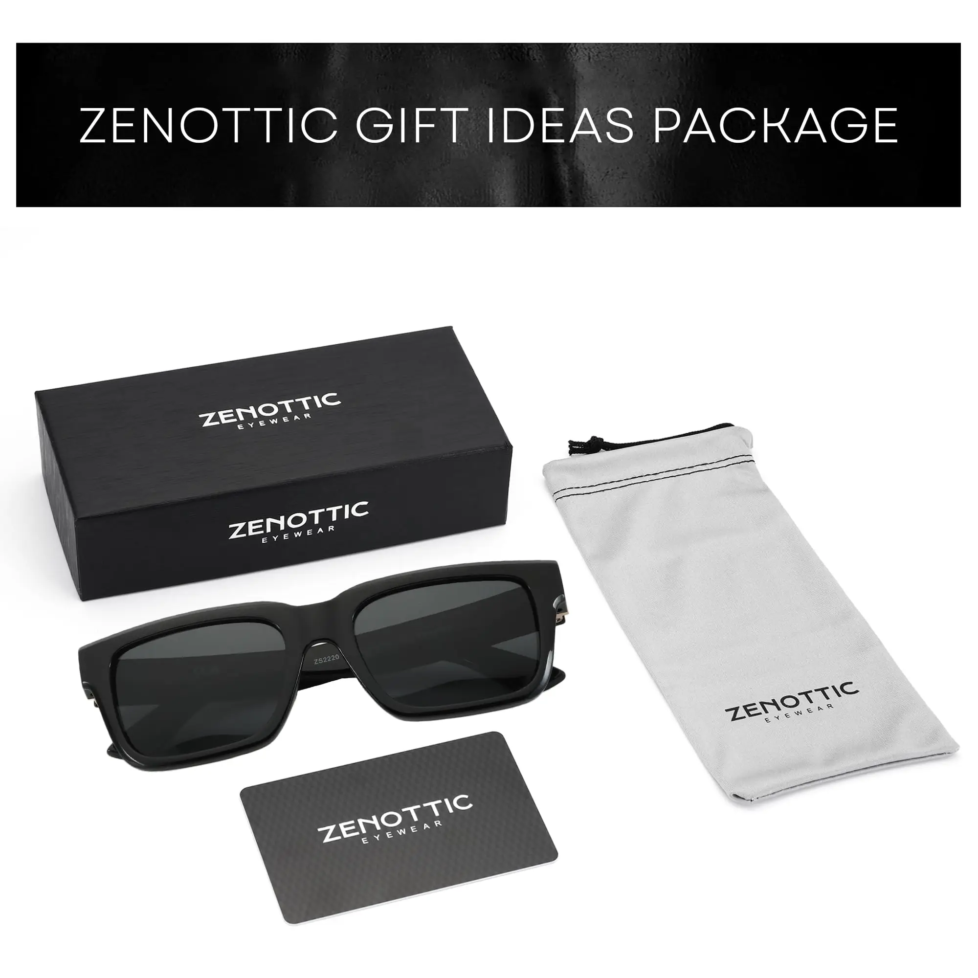 ZENOTTIC Unisex Polarized Rectangle Sunglasses - Image 6