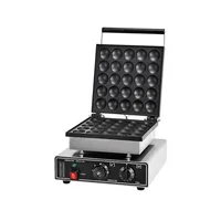 25 Hole Waffle Maker Electric Dorayaki Machine Double Head Round Pancake Nonstick Kitchen Appliance 1