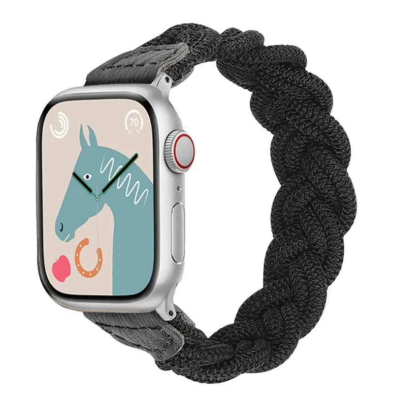 Braided Elastic Solo Loop Woven Bracelet
