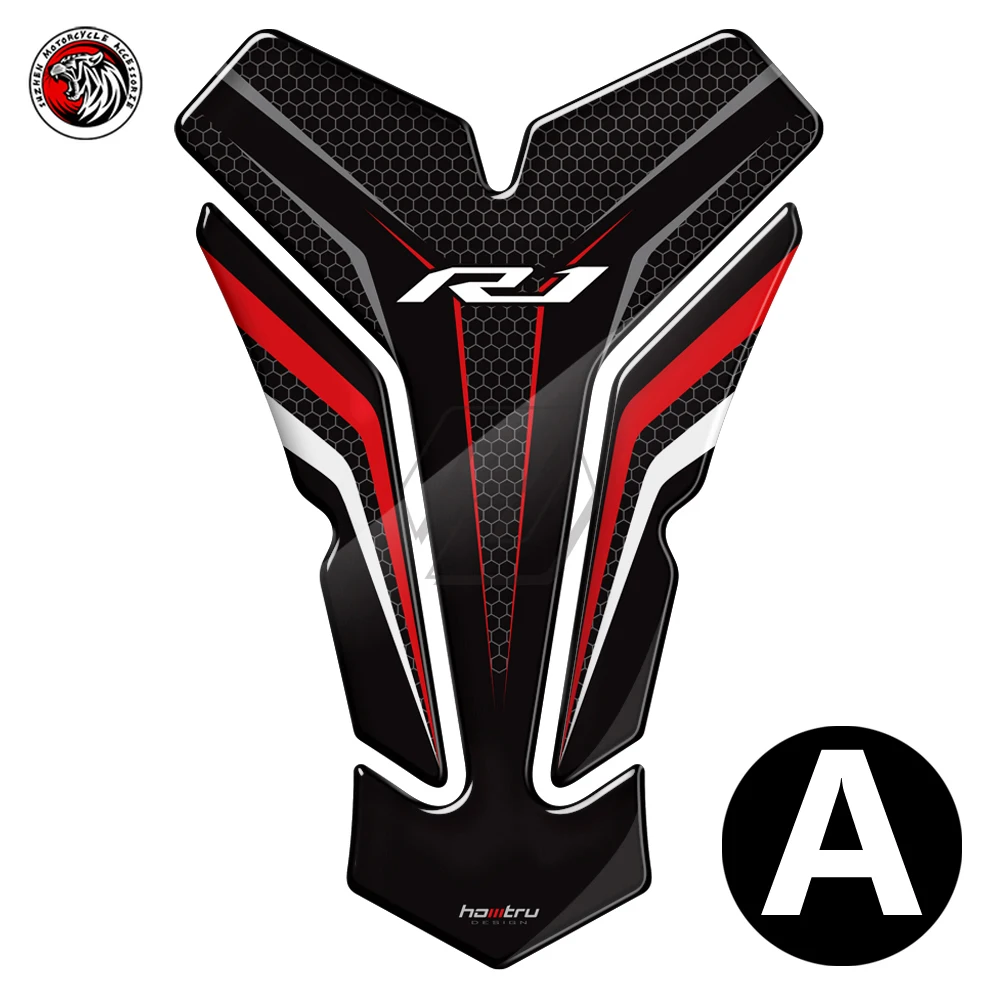 

3D Motorcycle Tank Pad Protector Fit for Yamaha R1 YZF-R1 Tankpad