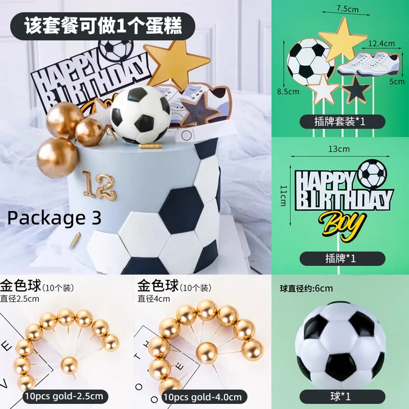 Youth Sports-Themed Cake Topper Decorations