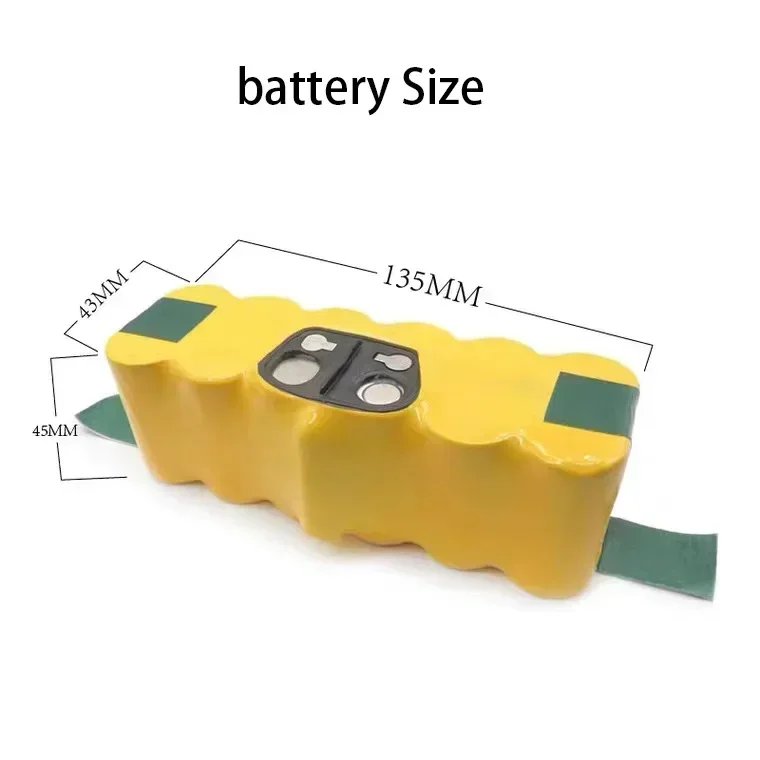 14.4V 3000mAh 4500mAh 6000mAh Sweeper Battery, for the full range of iRobot sweepers，For  iRobot 770 860 620 780 880 870,ect - 3