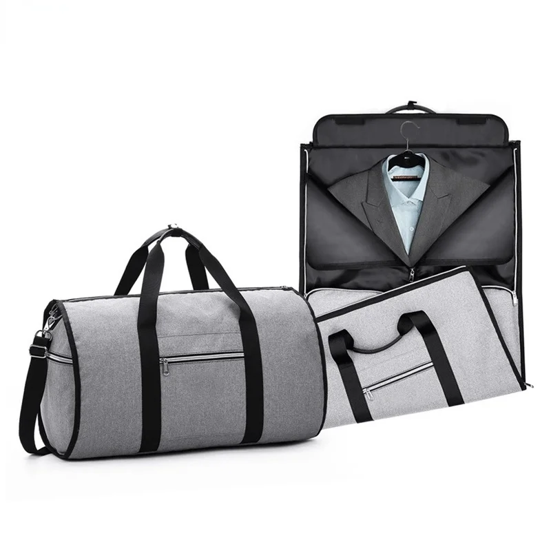 Portable Luxury Suit Storage Bag 2 in 1 Busines Travel Duffel Bag Men's