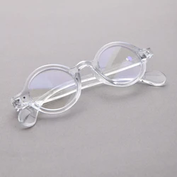 Vintage Round Frame Anti Blue Light Reading Glasses (Transparent)