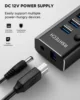RSHTECH USB Hub 5Gbps 7 Ports USB3.0 Data Hub Splitter 12V/2A Power Adapter Individual On/Off Switches USB Port Expander 5