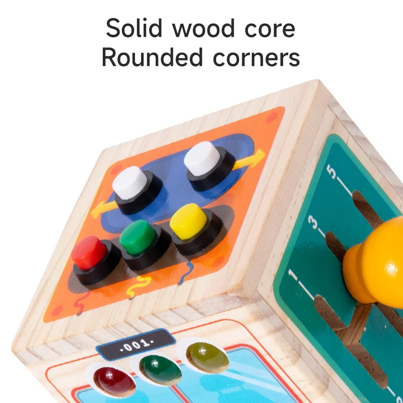 Montessori Baby Busy Ball-Hand Grab Ball Vehicle Tool Car Cube Polyhedral Six-sided Toy Educational Learning Busy Bus Toys Game - Image 6