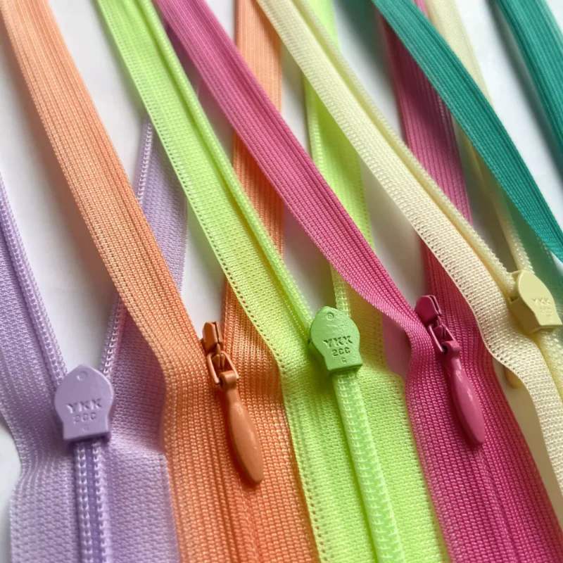 50Pcs 3# Invisible Zippers DIY 60CM Close End Nylon Zippers For Sewing  Accessories 29 Colors For Selection